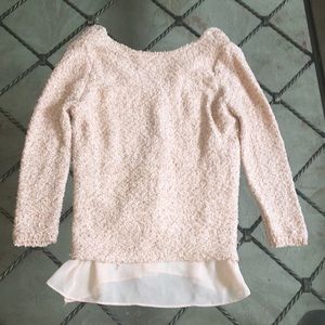 Zara knit sparkle sequin sweater